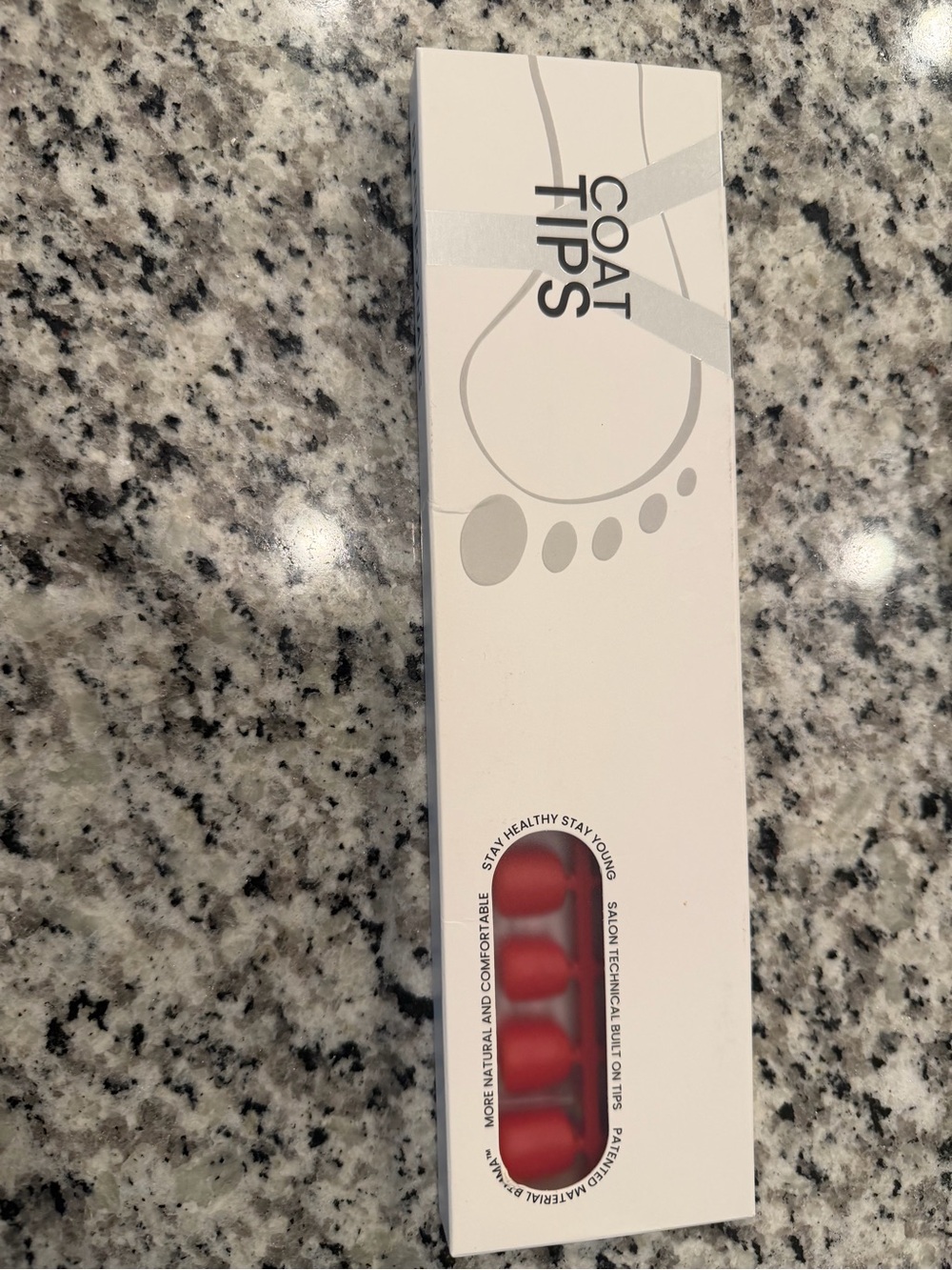 Classic Red Press-On Toe Nails for Women - Salon Finish - Picture 2 of 4